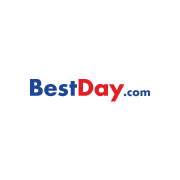 Logotipo de BestDay. Aliado Comercial de Punto & Chroma, Branding Haus.